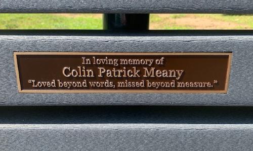Colin Meany Bench Memorial
