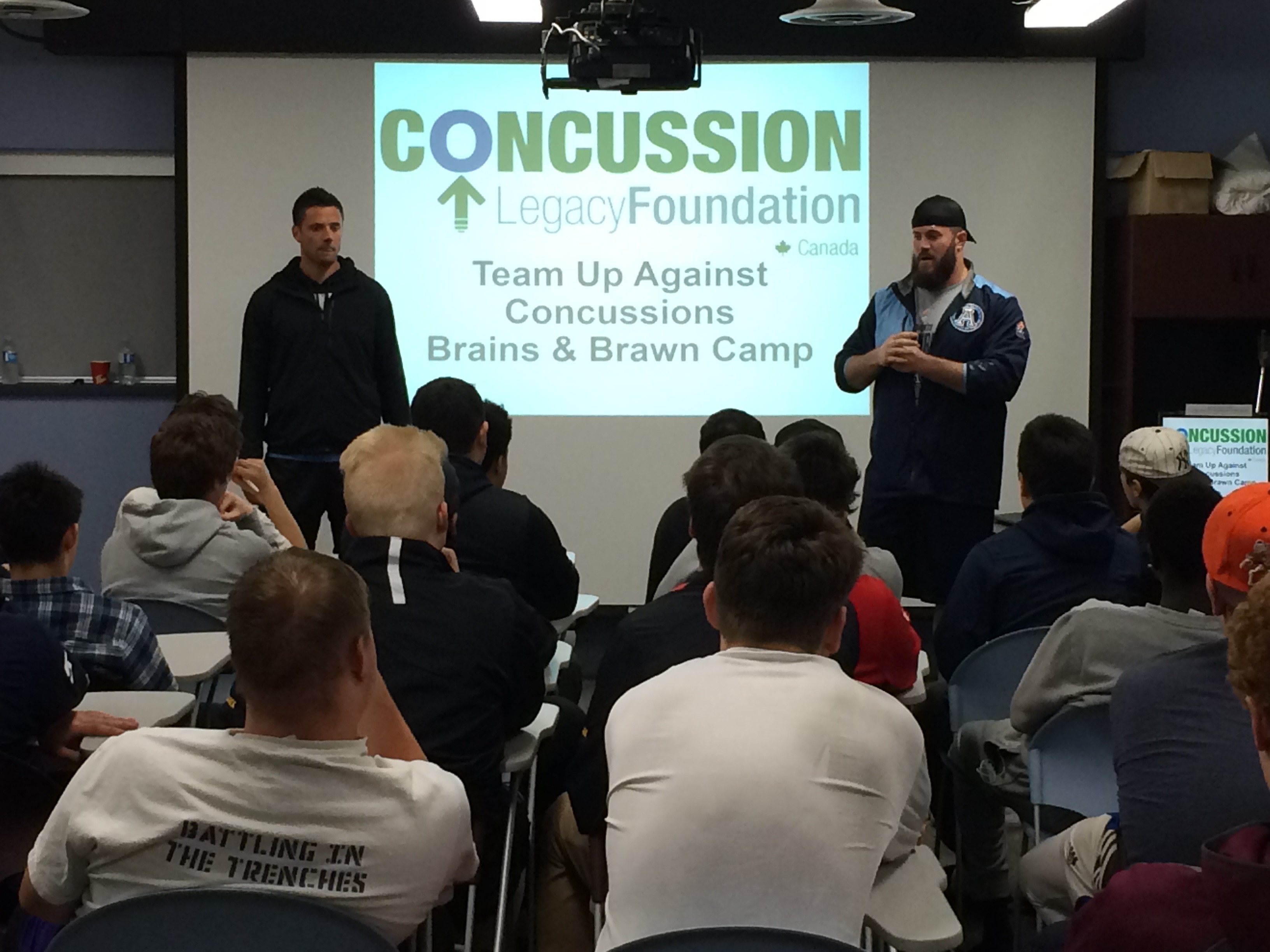 CLF Canada gives a Team Up Against Concussions presentation