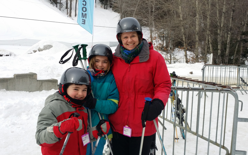 Allison Moir-Smith skiing Concussion Legacy Foundation