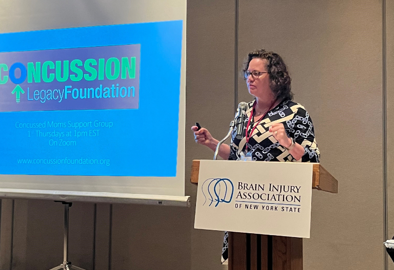 Allison Moir-Smith speak Concussion Legacy Foundation