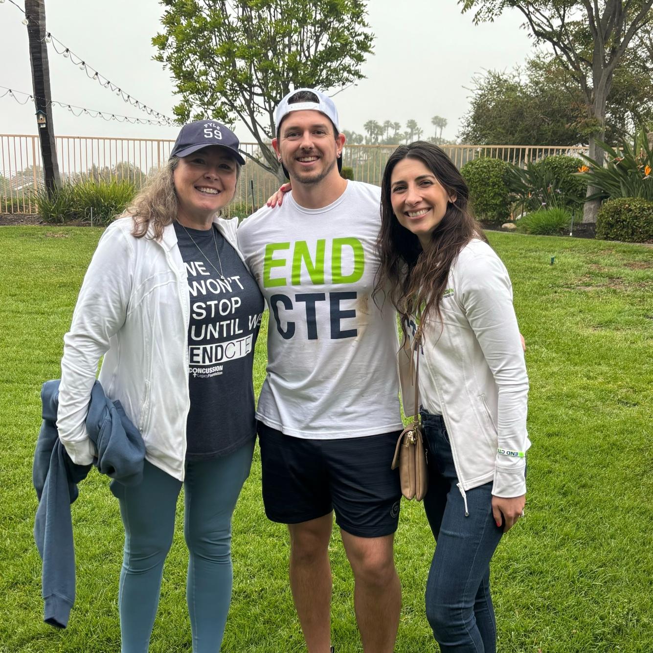 Concussion Legacy Foundation staff members at a Race to End CTE event in California